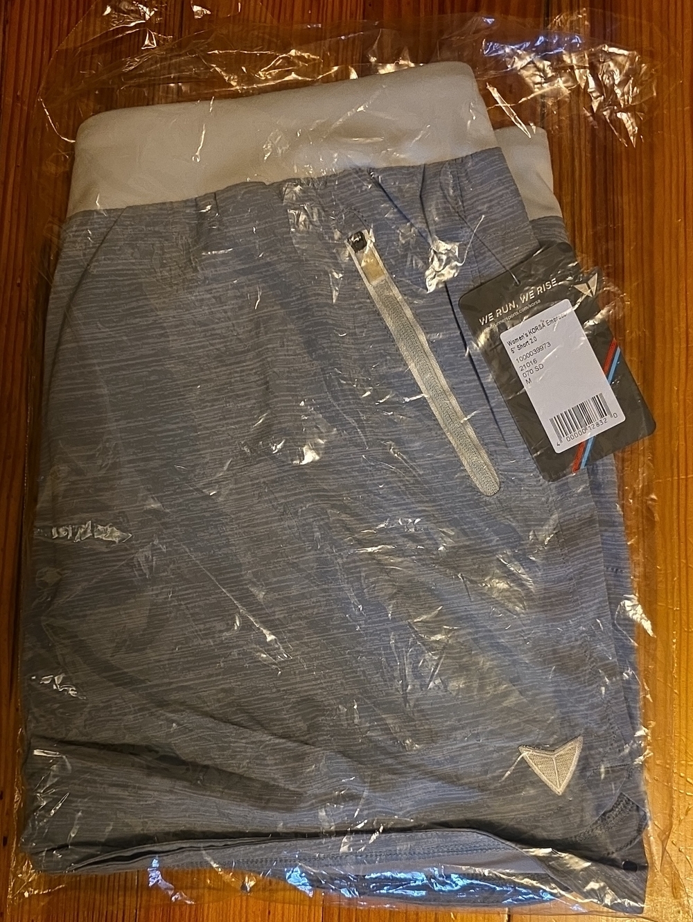Nwt Korsa Bluish Gray Heathered Athletic Running Shorts